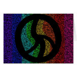 Warped Peace Sign cards