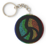 Warped Peace Sign keychains