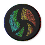 Warped Peace Sign magnets