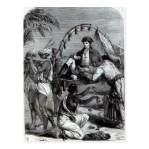 Warren Hastings  in India in 1784 Postcard