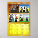 Warren Rabbit 2006 calendar by Anjo Lafin posters