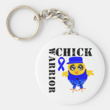 Warrior Chick Colon Cancer Key Chains