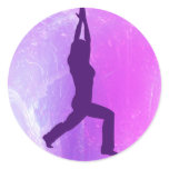 Warrior Pose Yoga Stickers