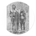 warrior round stickers