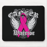 Warrior Vintage Wings - Breast Cancer v2 Mousemat