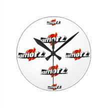 Warriorz Under 14 Round Wallclocks