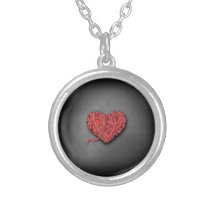 Warrpaed Red Heart Personalized Necklace