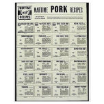 Wartime Pork Recipes flyers