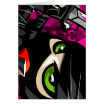 Wasabi - Purple background Cards