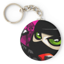 Wasabi - Purple background Key Chain