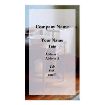 Wash Basin and Towel Business Cards