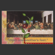 Wash one another's feet stationery