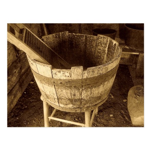 Wash Tub Post Card