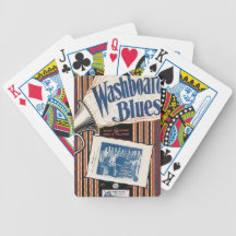 Washboard Blues Vintage Song sheet Cover Bicycle Card Deck
