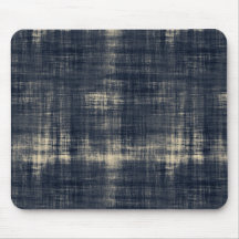 Washed Out Dark Blue Fabric Mouse Pad