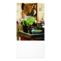 Washing Garden Greens Picture Card