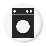 washing machine icon refrigerator magnet