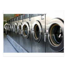 Washing machine postcards