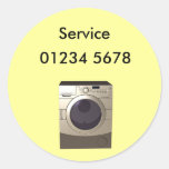 Washing machine repair service tag sticker