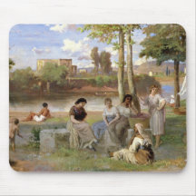 Washing on the Tiber, 1864 Mouse Pad