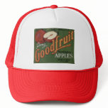Washington Apples Fruit Crate Label hats