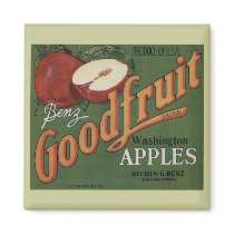 Washington Apples Fruit Crate Label Magnets