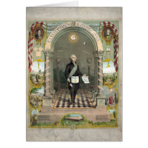 "Washington as  a Freemason" cards