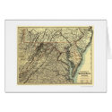 Washington & Atlantic Railroad Map 1883 cards