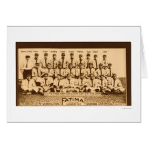 Washington Baseball Team 1913 Card