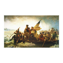 Washington Crossing the Delaware by Emanuel Leutze Canvas Print