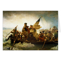 Washington Crossing the Delaware by Emanuel Leutze Greeting Card