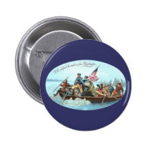 Washington Crossing the Delaware Pinback Buttons