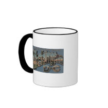 Washington D. C. - Large Letter Scenes Coffee Mugs