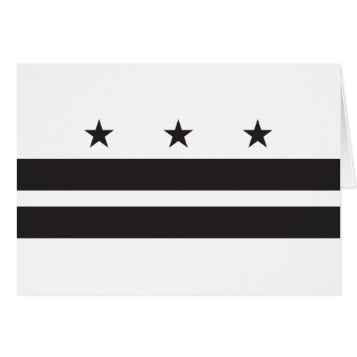 Washington DC Flag Black Zazzle
