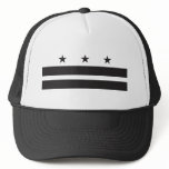 Washington DC Flag - Black Trucker Hat