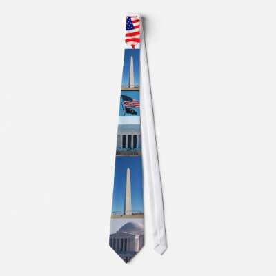 Washington DC Monument and Memorial necktie by nwillens