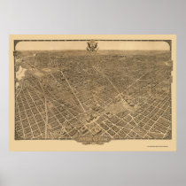 Washington, DC Panoramic Map - 1921 Poster