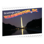 Washington, DC postcard Washington Monument