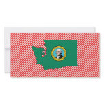 Washington Flag Map photo cards