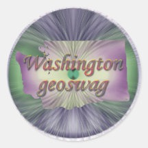 Washington Geocaching Supplies Stickers Geoswag