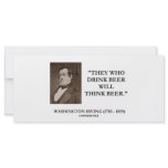 Washington Irving Drink Beer Think Beer Quote rack cards