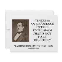 Washington Irving Eloquence In True Enthusiasm