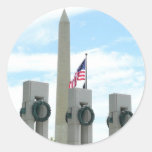 Washington Monument and WWII Memorial Sticker
