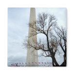 Washington Monument in Winter Refrigerator Magnets