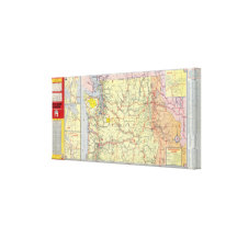 Washington, Oregon, Idaho Canvas Print