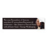 Washington quote on Firearms Bumpersticker
