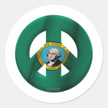 Washington Round Sticker