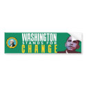 Washington Stands for Change - Bumper Sticker bumper stickers