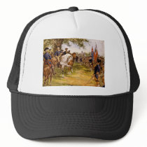 Washington Taking Command of the American Army Trucker Hats