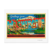 Washington - The Evergreen State Post Cards